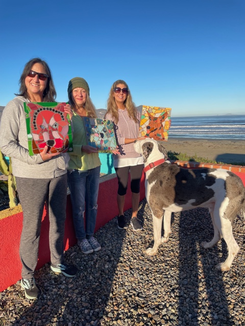 Mosaic retreat by the sea